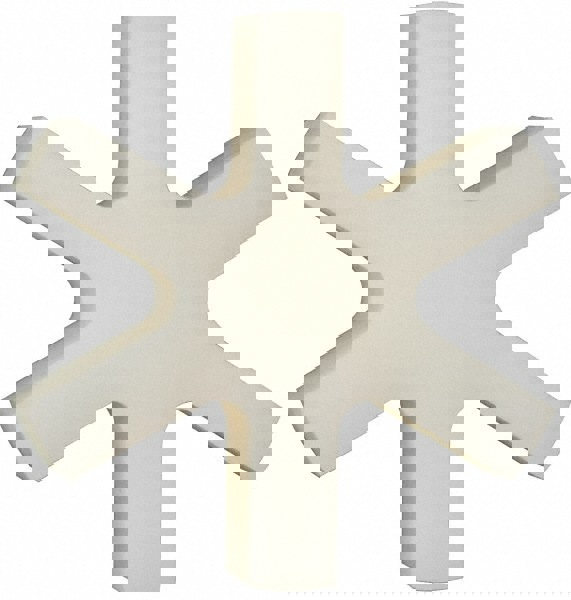 Flexible 3-Jaw Coupling Insert: Polyurethane, 1/2